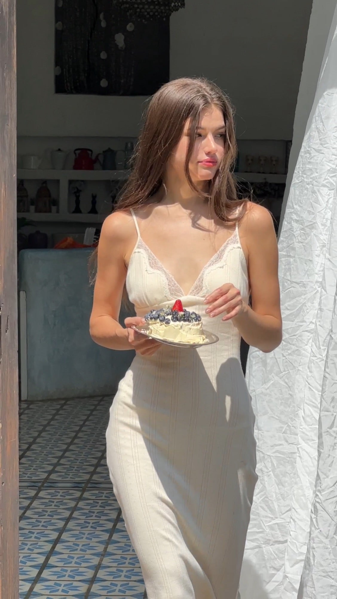 Tula Midi Dress - Ivory