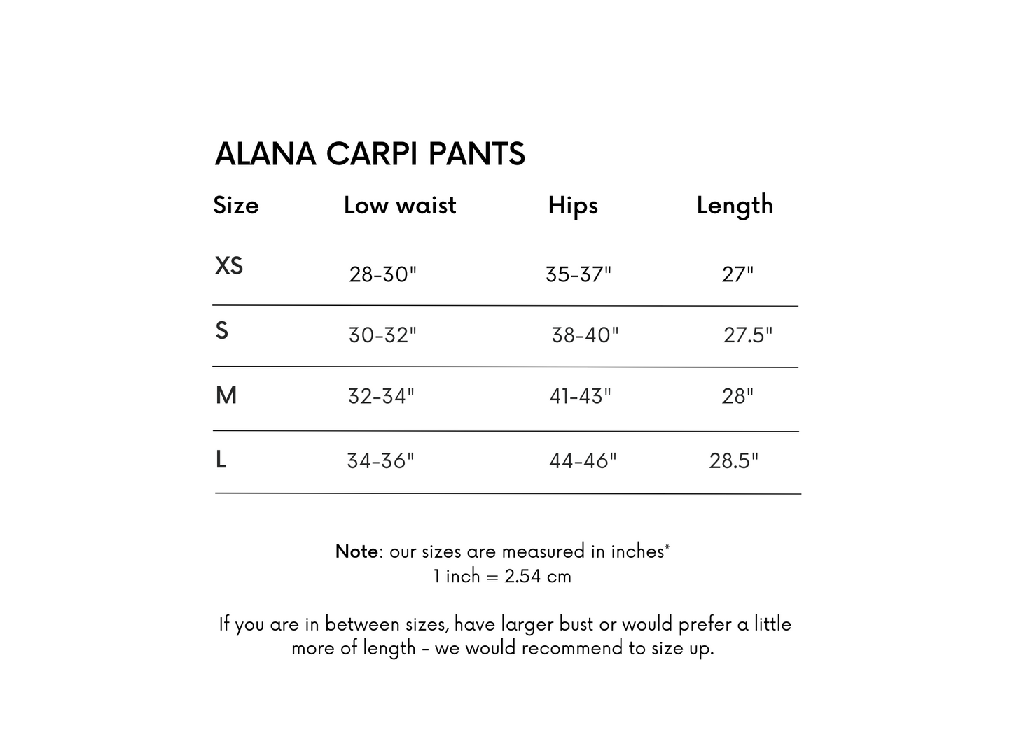 Alana Capri Pants - Black