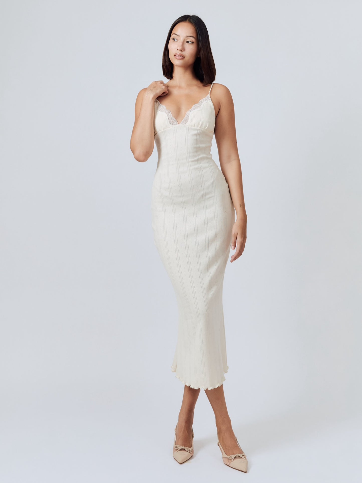 Tula Midi Dress - Ivory