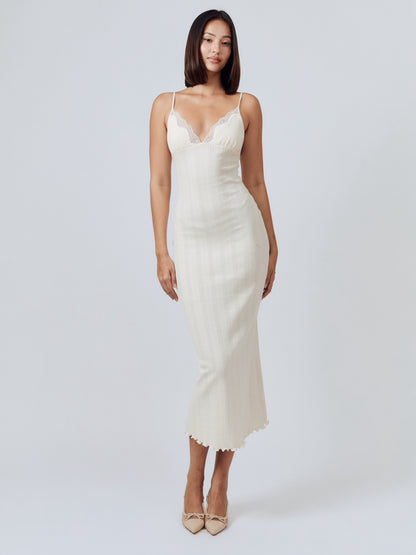 Tula Midi Dress - Ivory