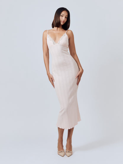 Tula Midi Dress - Baby Pink