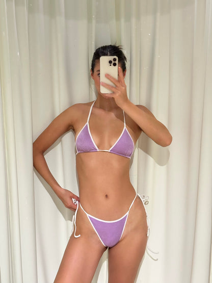 Sample Ellie Bikini Set - Purple/White