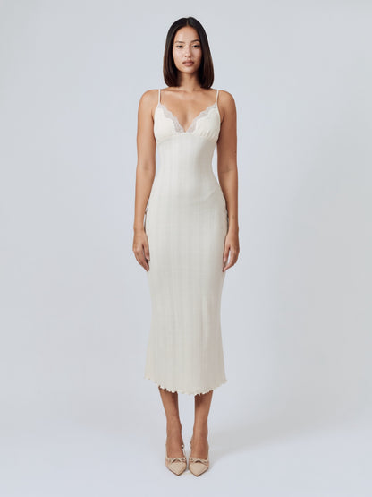 Tula Midi Dress - Ivory