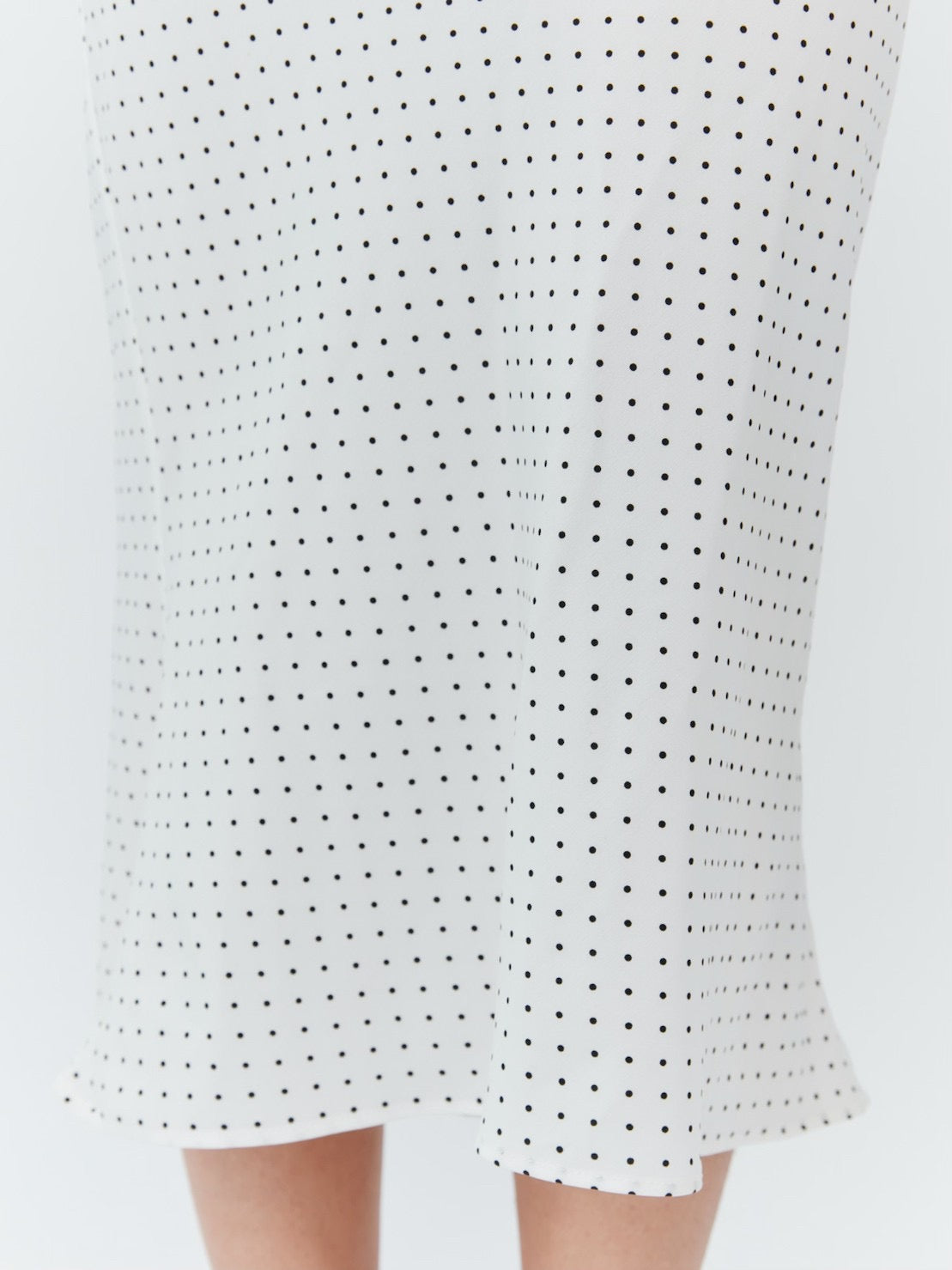 Blossom Midi Dress - Polka Dot White