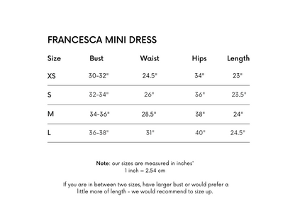 Francesca Mini Dress