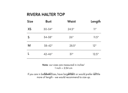 Rivera Halter Top - Seashell