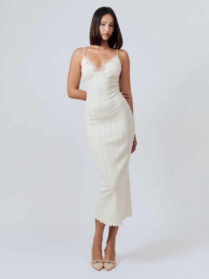 Tula Midi Dress - Ivory