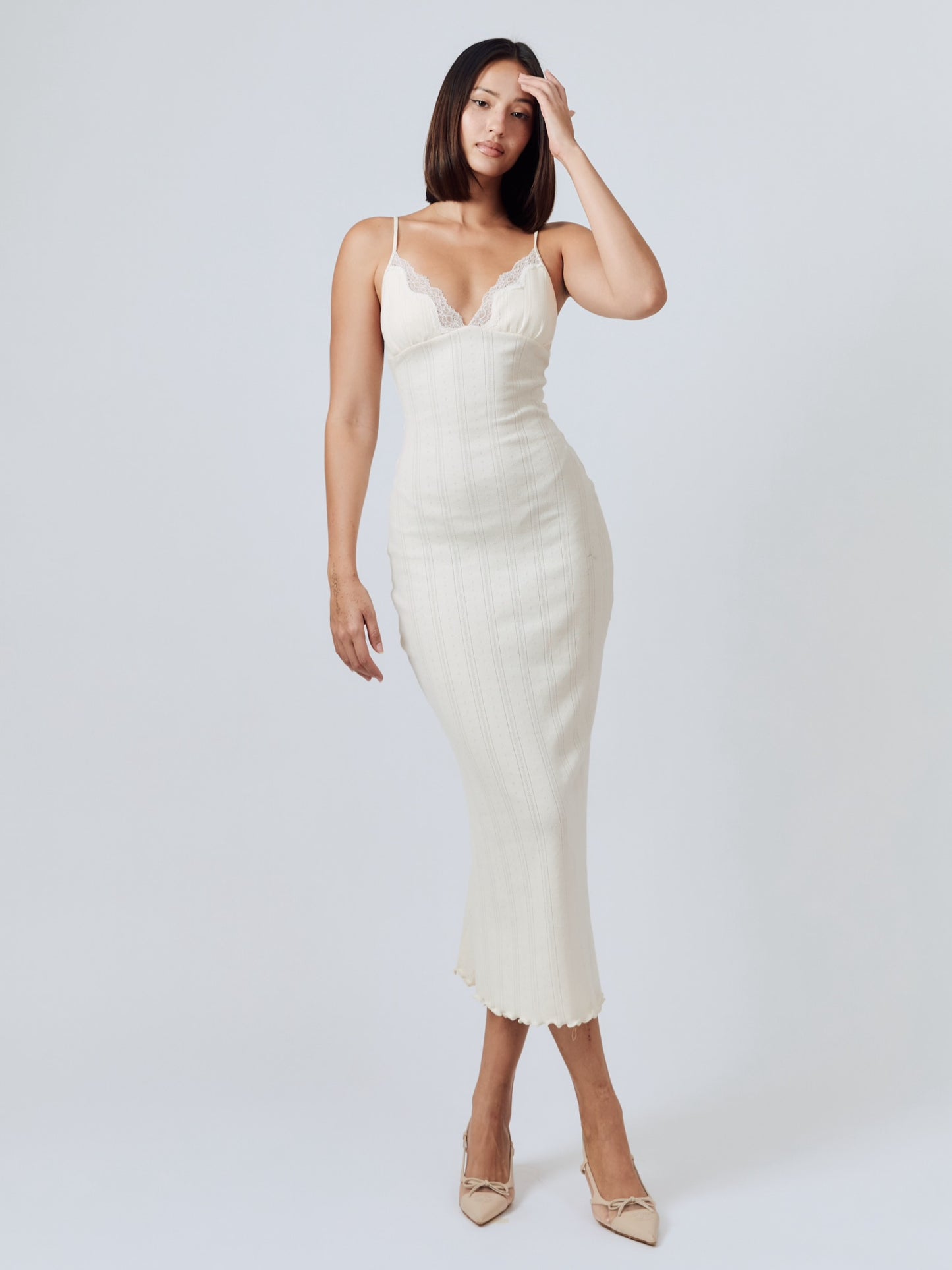 Tula Midi Dress - Ivory