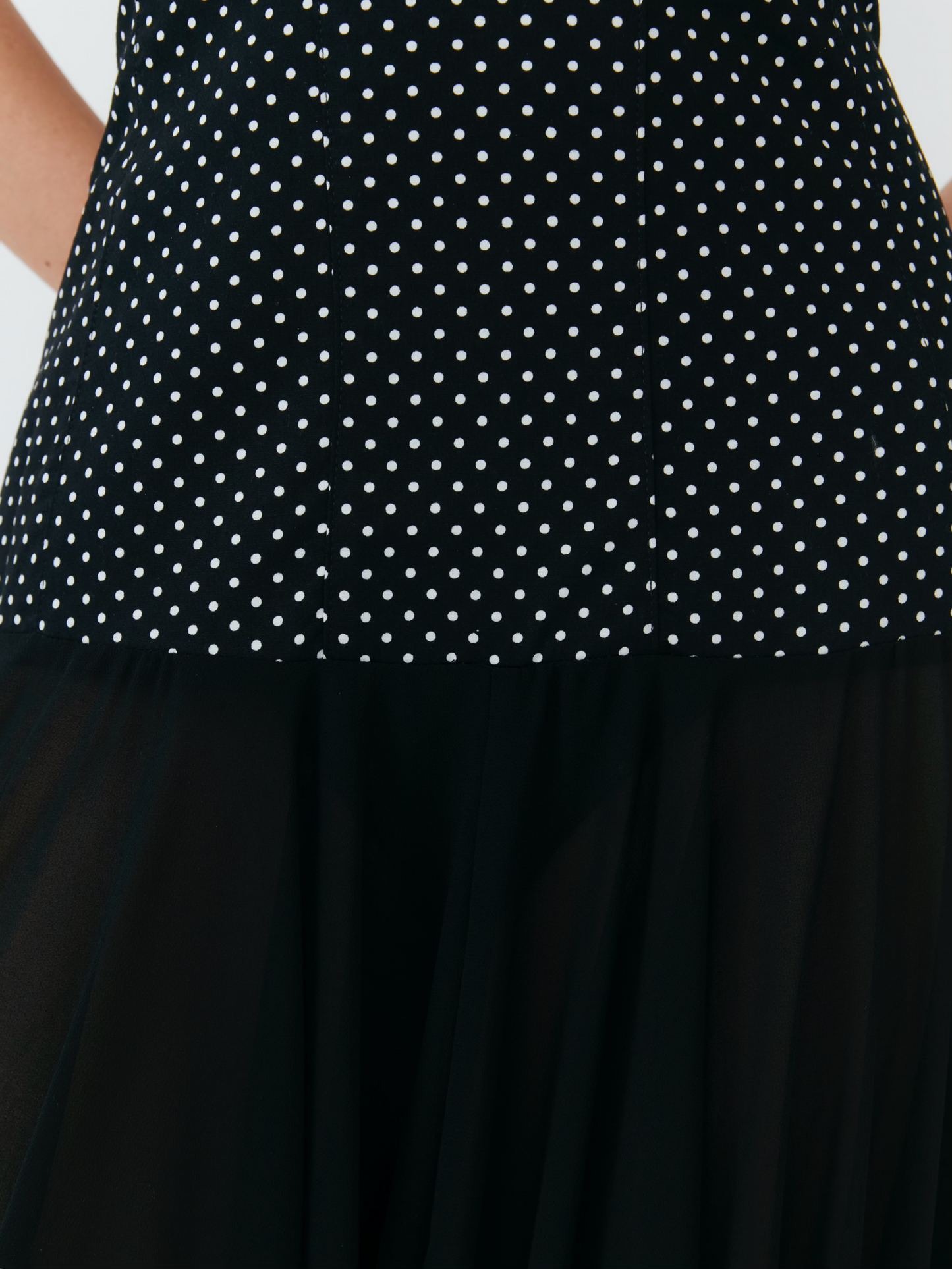 Rosalia Maxi Dress - Polka Dot Black